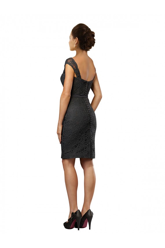 Sleeveless Off the Shoulder Soft Chiffon & Lace A-Line Bridesmaid Dress Brisbane