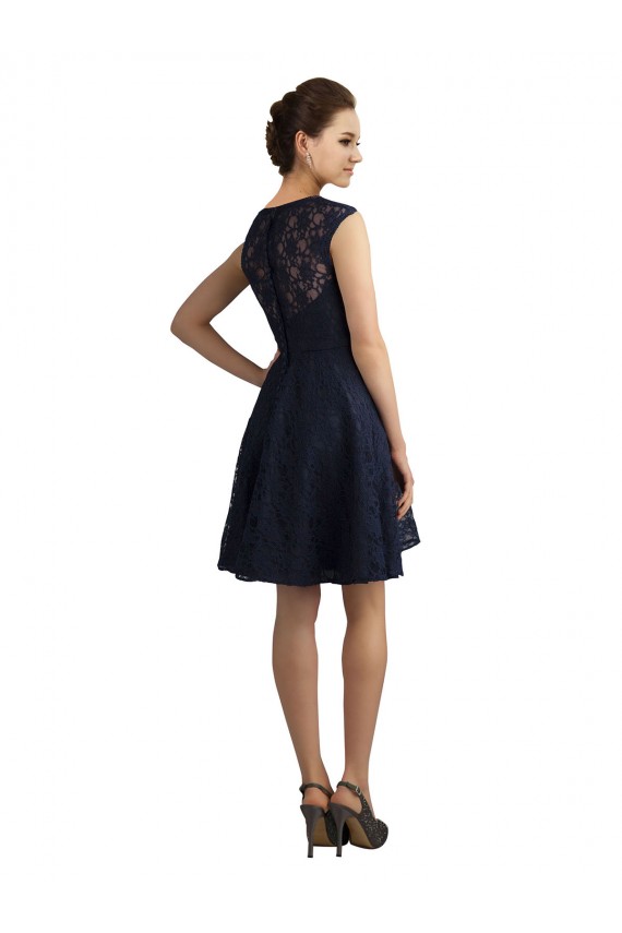 Sleeveless V-Neck Lace A-Line Bridesmaid Dress / Evening Dress Brisbane