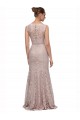 Sleeveless Illusion Neck Lace Mermaid Prom Dress / Bridesmaid Dress Brisbane