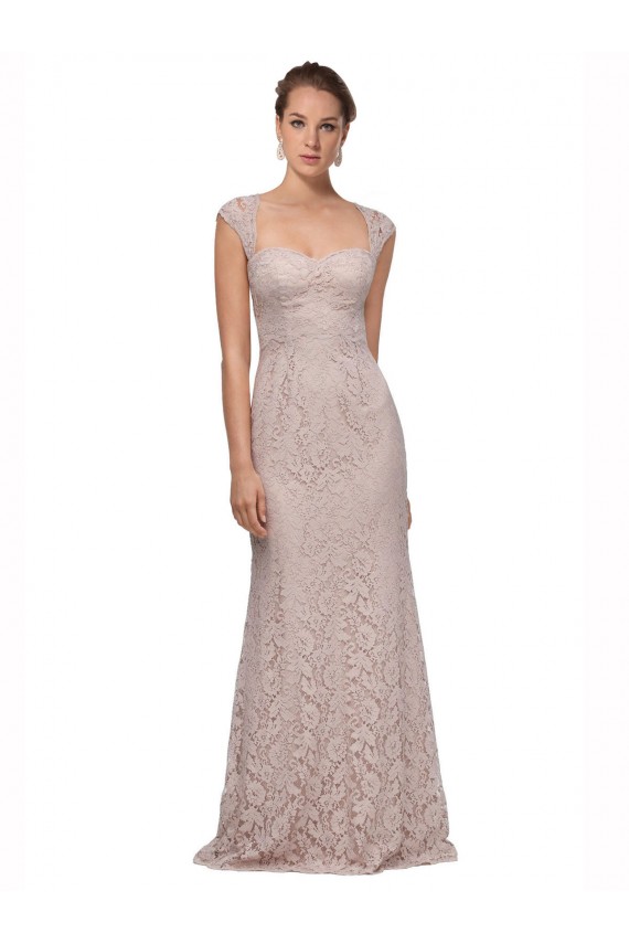 Cap Sleeves Sweetheart Lace Mermaid Bridesmaid Dress / Formal Dress Brisbane