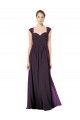 Sleeveless Sweetheart Keyhole Back Soft Chiffon & Lace A-Line Formal Dress / Bridesmaid Dress Brisbane