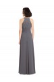 Sleeveless Halter Neck Soft Chiffon & Lace A-Line Bridesmaid Dress Brisbane