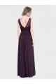 Sleeveless V-Neck V-Back Chiffon & Lace A-Line Bridesmaid Dress / Evening Dress Brisbane