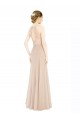 Sleeveless Halter Neck Keyhole Back Soft Chiffon & Lace A-Line Prom Dress / Bridesmaid Dress Brisbane