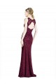 Sleeveless Illusion Neck Keyhole Back Lace A-Line Prom Dress / Bridesmaid Dress Brisbane