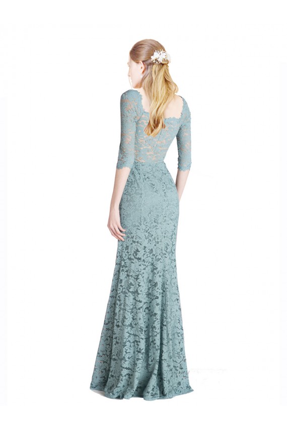 Half Sleeves Sweetheart Lace A-Line Prom Dress / Bridesmaid Dress Brisbane