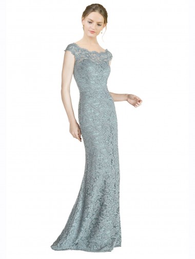 Cap Sleeves Off the Shoulder Lace Mermaid Prom Dress / Bridesmaid Dress Brisbane