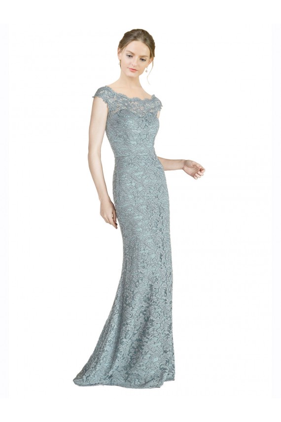 Cap Sleeves Off the Shoulder Lace Mermaid Prom Dress / Bridesmaid Dress Brisbane