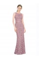 Sleeveless Illusion Neck Lace Mermaid Prom Dress / Bridesmaid Dress Brisbane