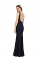 Sleeveless V-Neck Open Back Lace Sheath Bridesmaid Dress Brisbane