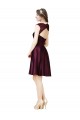 Sleeveless Square Neck Open Back Satin & Lace A-Line Bridesmaid Dress Brisbane