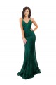 Sleeveless V-Neck Open Back Lace Mermaid Black Tie Evening Gown / Prom Dress / Bridesmaid Dress Brisbane