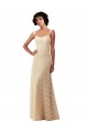 Sleeveless Champagne Sweetheart Lace A-Line Bridesmaid Dress Brisbane