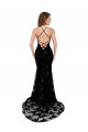 Sleeveless High Neck Open Back Lace Mermaid Black Tie Evening Gown / Prom Dress / Bridesmaid Dress Brisbane
