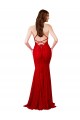 Sleeveless V-Neck Low Back Lace Mermaid Formal Dress / Bridesmaid Dress Brisbane