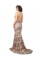 Sleeveless V-Neck Open Back Lace Mermaid Wedding Dress Brisbane