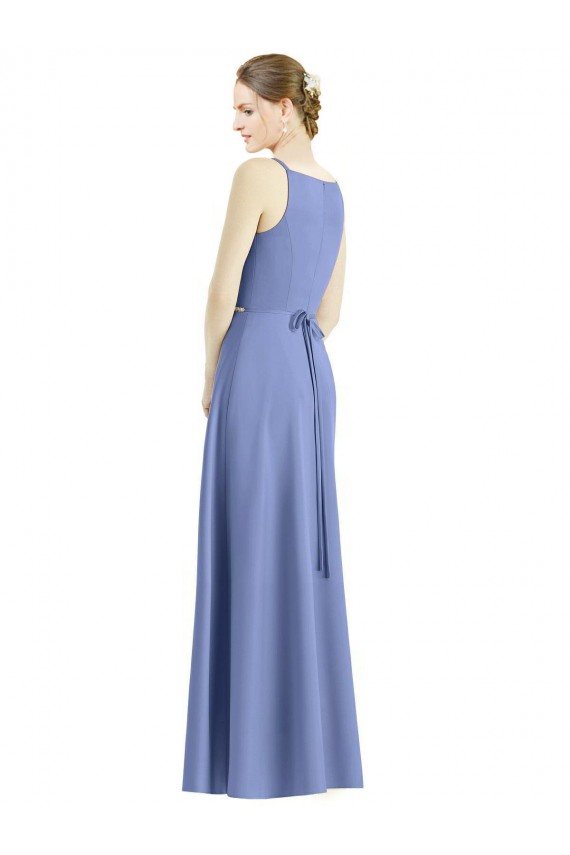 Sleeveless Spaghetti Straps Satin A-Line Bridesmaid Dress Brisbane