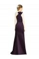 Sleeveless Grape One Shoulder Satin Mermaid Bridesmaid Dress Brisbane