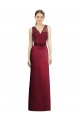 Sleeveless V-Neck Satin & Lace A-Line Bridesmaid Dress Brisbane