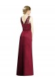 Sleeveless V-Neck Satin & Lace A-Line Bridesmaid Dress Brisbane