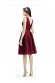 Sleeveless Bateau Neck Satin A-Line Bridesmaid Gown Brisbane