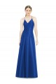 Sleeveless Spaghetti Straps Criss Cross Open Back Satin A-Line Bridesmaid Dress Brisbane
