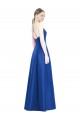 Sleeveless Spaghetti Straps Criss Cross Open Back Satin A-Line Bridesmaid Dress Brisbane