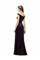 Cap Sleeves Off the Shoulder Satin A-Line Bridesmaid Dress Brisbane