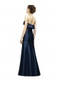 Sleeveless Dark Navy Sweetheart Satin Mermaid Bridesmaid Dress Brisbane