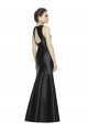 Sleeveless High Neck Keyhole Back Satin Mermaid Bridesmaid Dress Brisbane