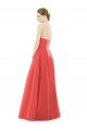 Sleeveless Jewel Neck Satin A-Line Bridesmaid Dress Brisbane