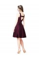 Sleeveless Bateau Neck V-Back Satin A-Line Prom Dress / Bridesmaid Dress Brisbane