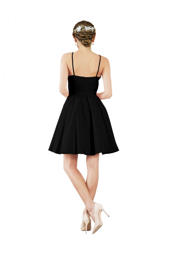 Sleeveless Halter Neck Open Back Satin A-Line Bridesmaid Gown Brisbane
