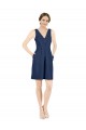 Sleeveless V-Neck Open Back Satin A-Line Evening Gown / Bridesmaid Dress Brisbane