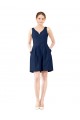 Sleeveless V-Neck Satin A-Line Bridesmaid Gown Brisbane
