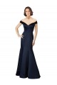 Cap Sleeves Off the Shoulder Satin Mermaid Prom Dress / Bridesmaid Dress Brisbane