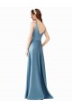 Sleeveless High Neck Satin A-Line Black Tie Prom Dress / Bridesmaid Dress Brisbane