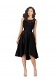 Sleeveless Illusion Neck Satin & Lace A-Line High Low Bridesmaid Dress Brisbane