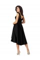 Sleeveless Illusion Neck Satin & Lace A-Line High Low Bridesmaid Dress Brisbane