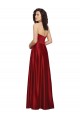 Sleeveless Strapless Satin A-Line Prom Dress / Bridesmaid Dress Brisbane