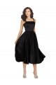 Sleeveless Square Neck Satin A-Line Prom Dress / Bridesmaid Dress Brisbane