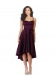 Sleeveless Sweetheart Criss Cross Back Satin A-Line High Low Prom Dress / Bridesmaid Dress Brisbane