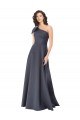 Sleeveless One Shoulder Satin A-Line Formal Evening Gown / Prom Dress / Bridesmaid Dress Brisbane