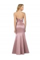 Sleeveless Strapless Low Back Satin Sheath Formal Evening Gown / Prom Dress / Bridesmaid Dress Brisbane