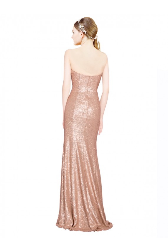Sleeveless Sweetheart Low Back Sequin A-Line Formal Evening Gown / Prom Dress / Bridesmaid Dress Brisbane