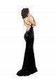 Sleeveless V-Neck Criss Cross Open Back Sequin Mermaid Black Tie Evening Gown / Prom Dress / Bridesmaid Dress Brisbane