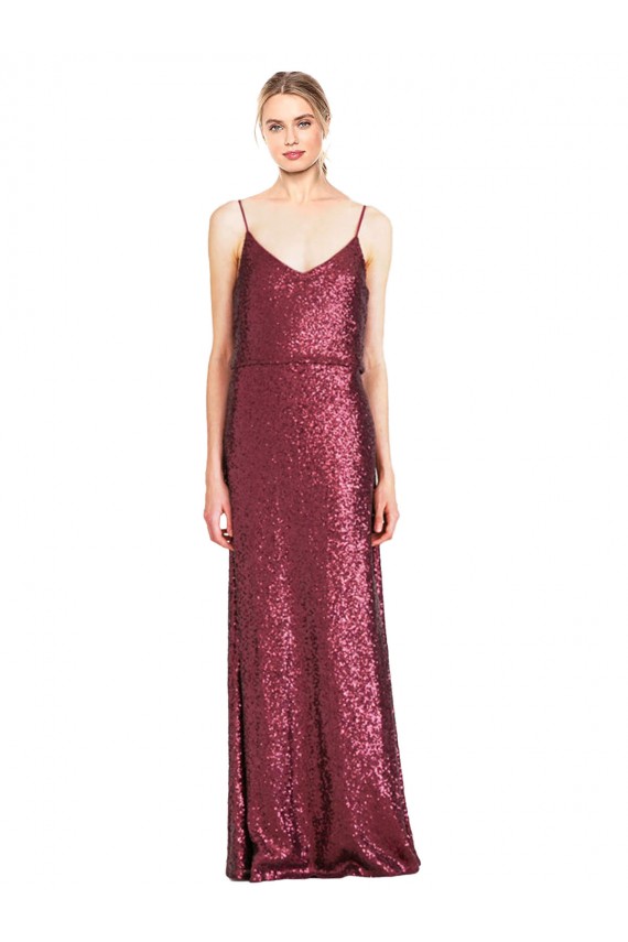 Sleeveless Halter Neck Sequin A-Line Formal Evening Gown / Prom Dress / Bridesmaid Dress Brisbane