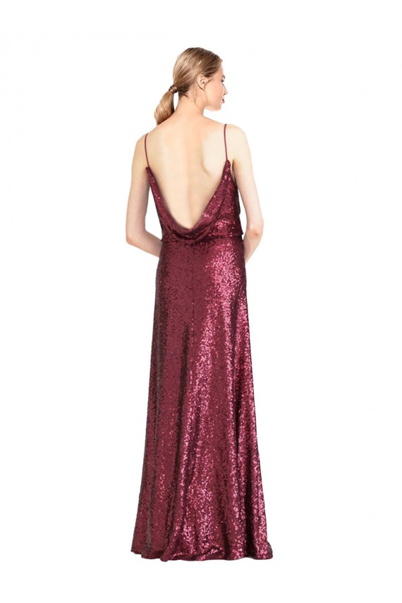 Sleeveless Halter Neck Sequin A-Line Formal Evening Gown / Prom Dress / Bridesmaid Dress Brisbane