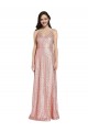 Sleeveless V-Neck Low Back Sequin Sheath Formal Evening Gown / Prom Dress / Bridesmaid Dress Brisbane
