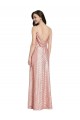 Sleeveless V-Neck Low Back Sequin Sheath Formal Evening Gown / Prom Dress / Bridesmaid Dress Brisbane
